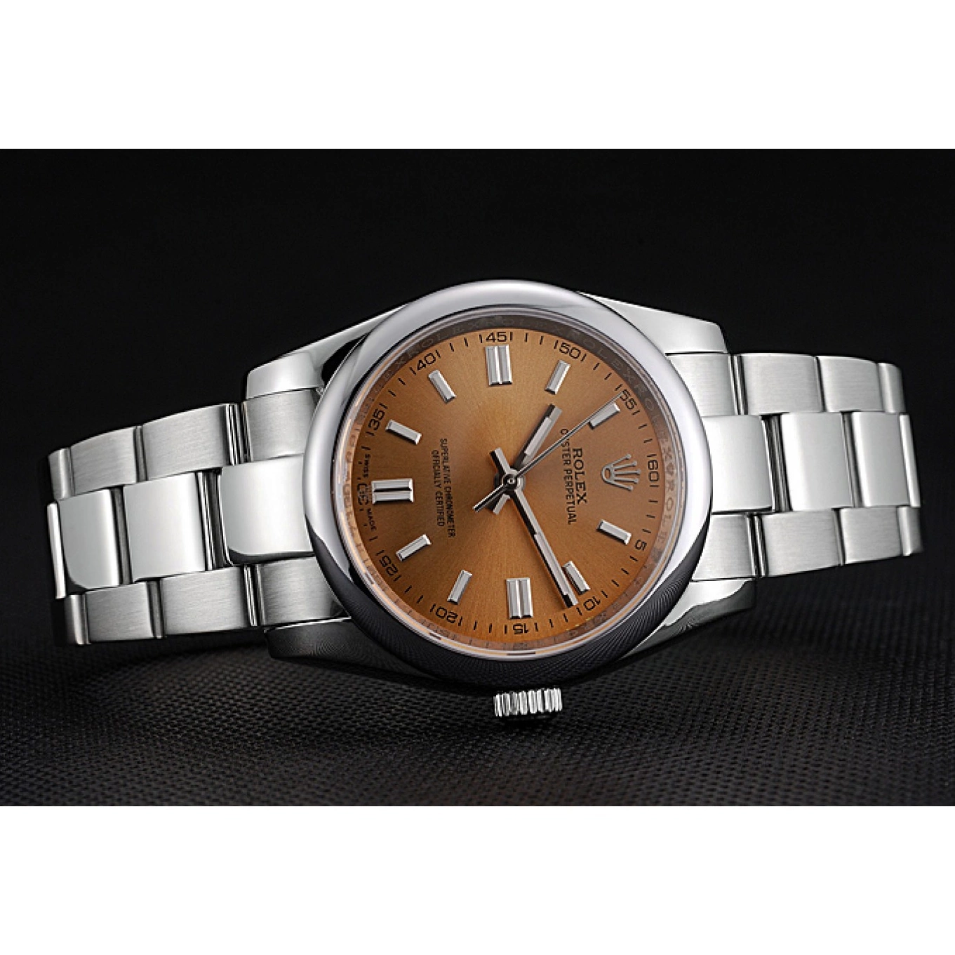 Best AAA Replica Sites Stainless DateJust Oyster Steel Perpetual Steel Rolex Bracelet Champagne Stainless 622639 Case Dial 0814